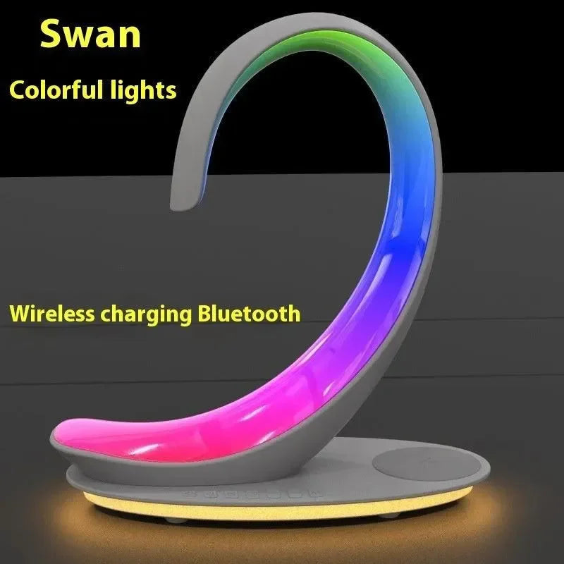 Multi-functional Wireless Charger- Speaker - Colorful Light - SmartGizmoShop