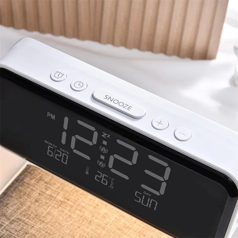 3 In 1 Night Lamp, Alarm Clock and Wireless Phone Charger - SmartGizmoShop
