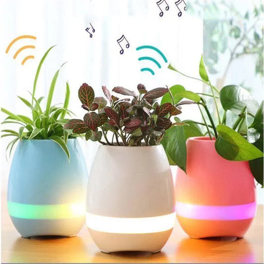 Smart Touch Flowerpot Bluetooth Speaker - Music & Nature - SmartGizmoShop