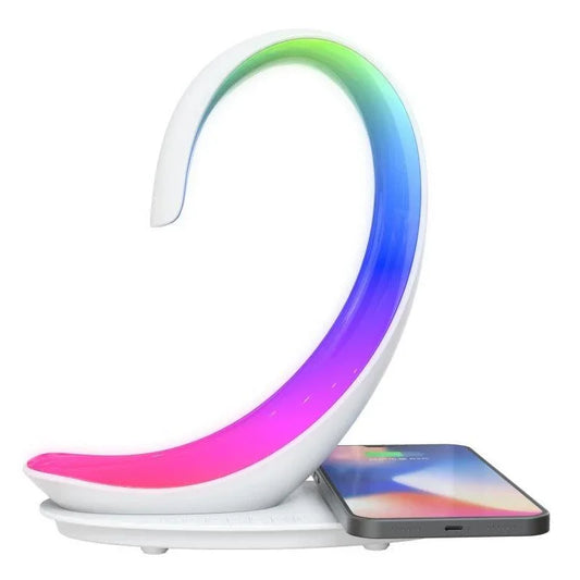 Multi-functional Wireless Charger- Speaker - Colorful Light - SmartGizmoShop