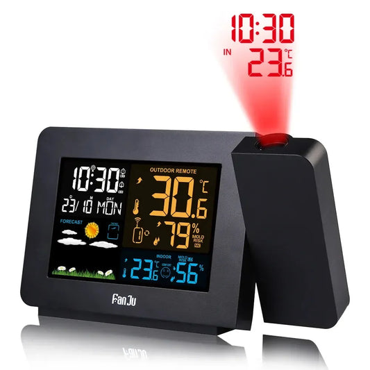 Weather Station with Projection Alarm Clock - SmartGizmoShop