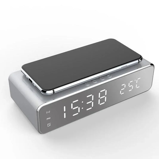 Multifunctional Phone Wireless Charger with Alarm Clock - SmartGizmoShop