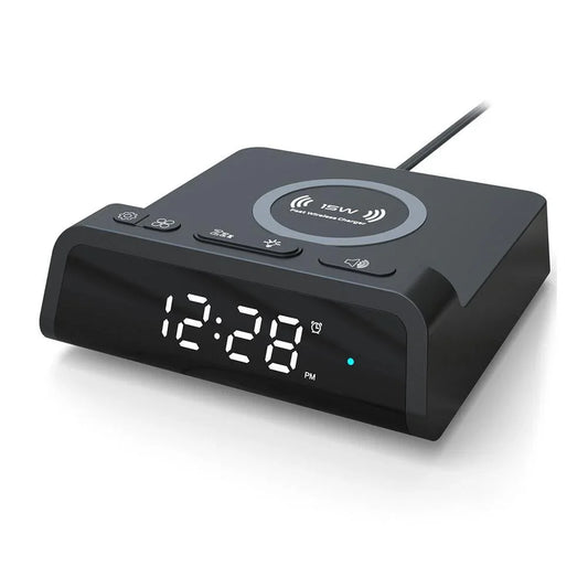 Multifunctional Alarm Clock & Phone Wireless Charger - SmartGizmoShop