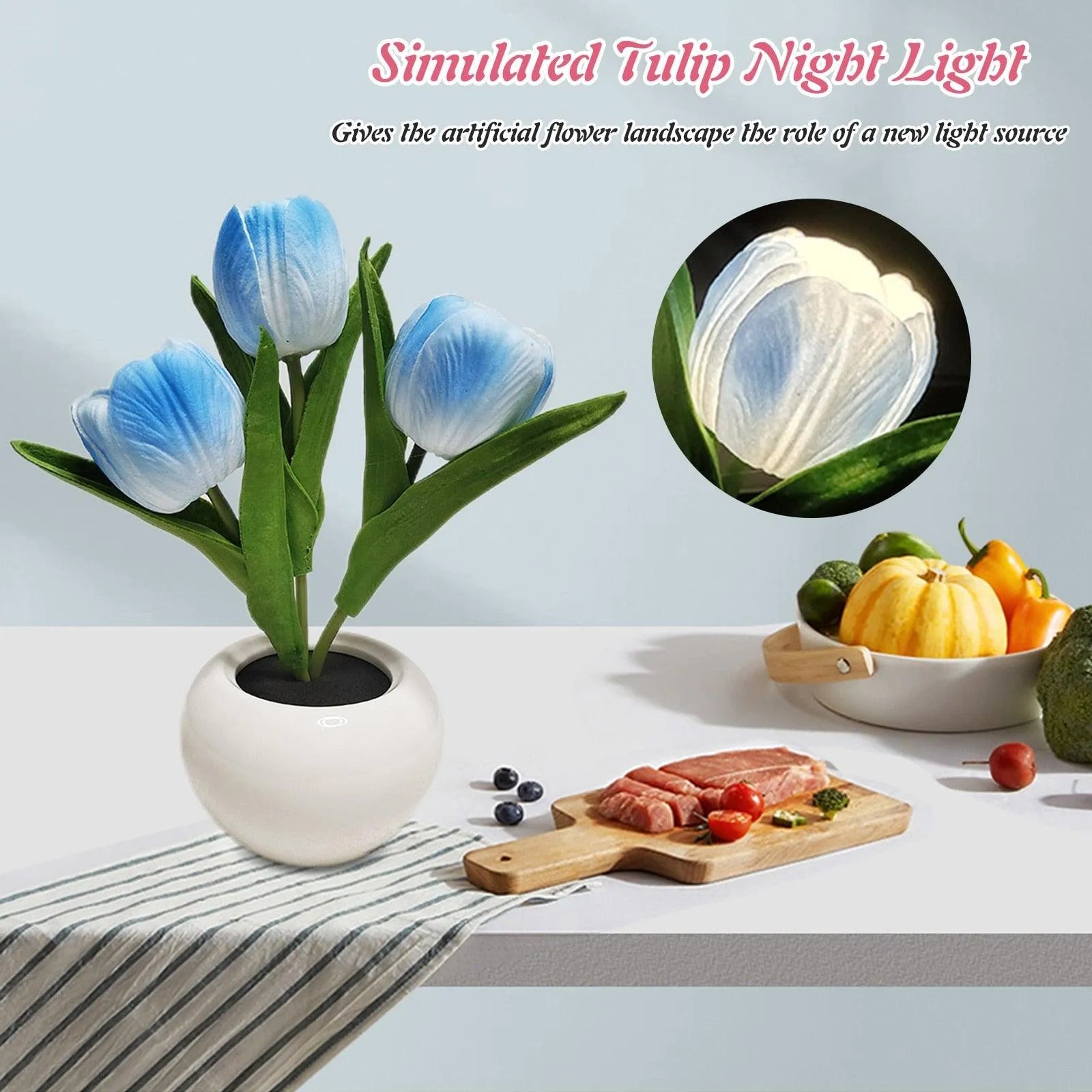 LED Tulip Night Light - Romantic Flower Lamp for Home & Office Decor - SmartGizmoShop