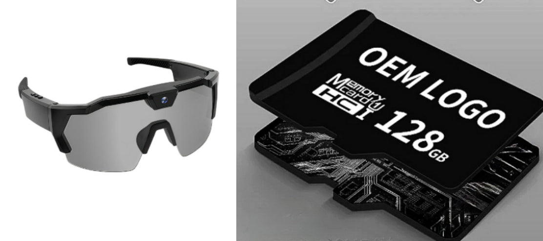 Smart Camera Sport Sunglasses with HD 1080P Video & Wi-Fi