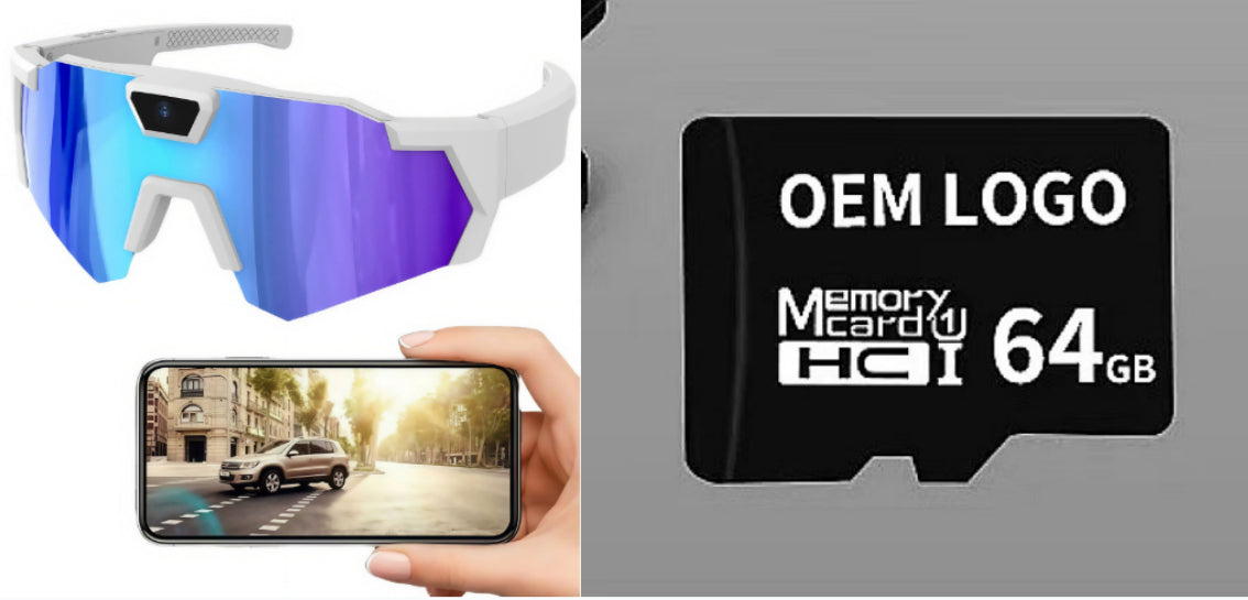 Smart Camera Sport Sunglasses with HD 1080P Video & Wi-Fi
