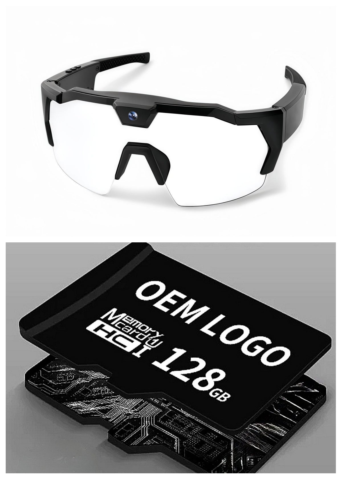 Smart Camera Sport Sunglasses with HD 1080P Video & Wi-Fi