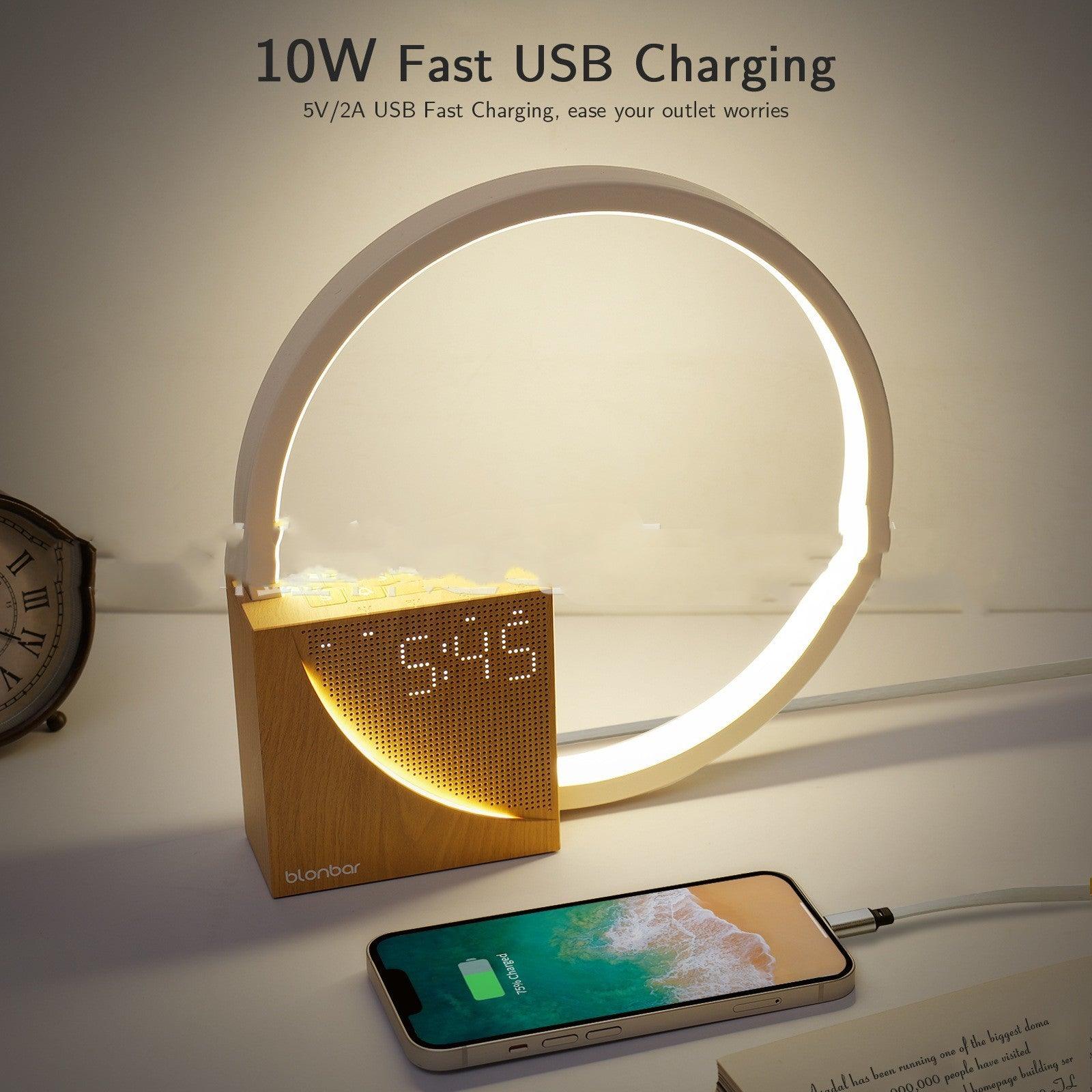 Bedside Lamp with Alarm Clock and USB Charger - SmartGizmoShop