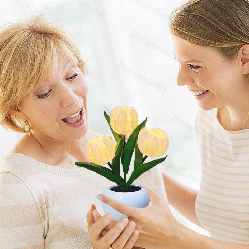 LED Tulip Night Light - Romantic Flower Lamp for Home & Office Decor - SmartGizmoShop