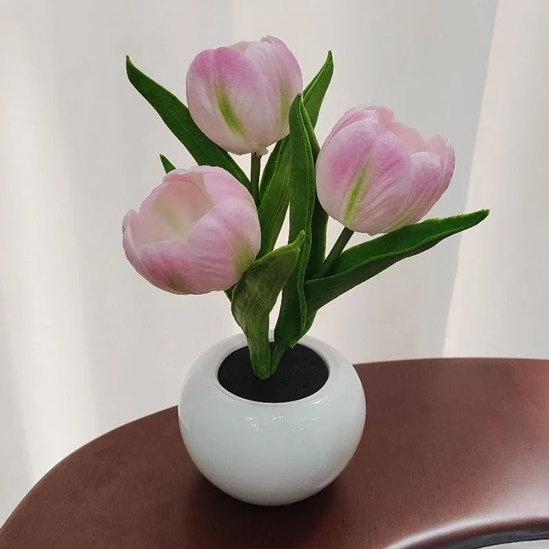 LED Tulip Night Light - Romantic Flower Lamp for Home & Office Decor - SmartGizmoShop