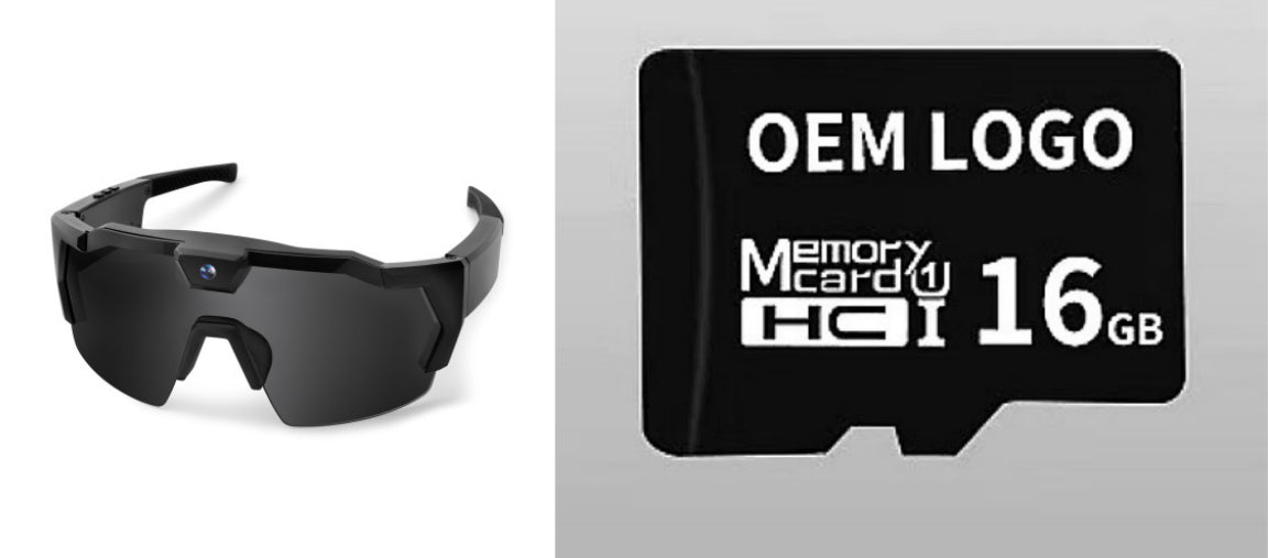Smart Camera Sport Sunglasses with HD 1080P Video & Wi-Fi
