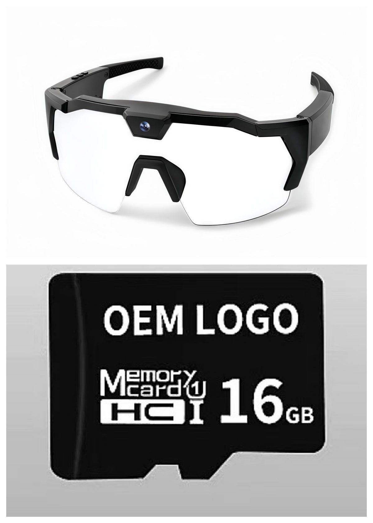 Smart Camera Sport Sunglasses with HD 1080P Video & Wi-Fi