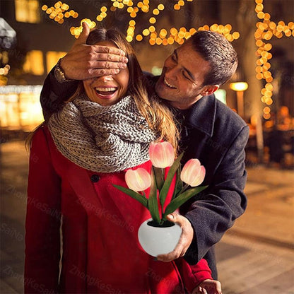 LED Tulip Night Light - Romantic Flower Lamp for Home & Office Decor - SmartGizmoShop