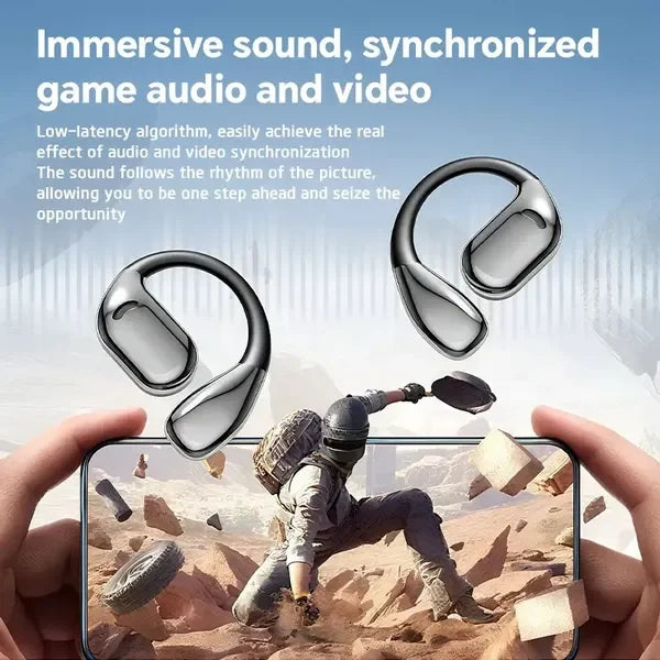 AI translation headset paired with smartphone