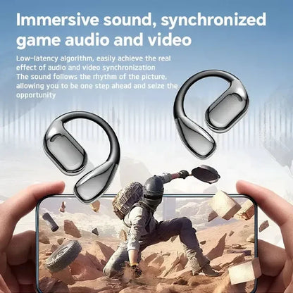 AI translation headset paired with smartphone