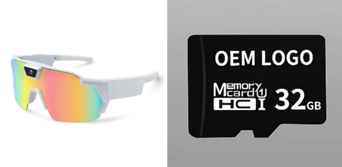 Smart Camera Sport Sunglasses with HD 1080P Video & Wi-Fi