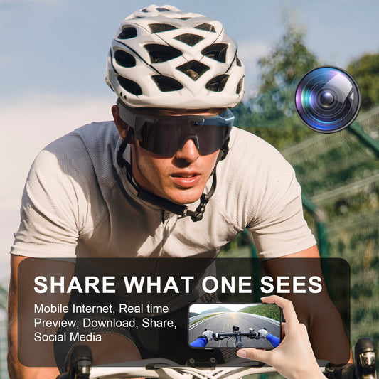 Smart Camera Sport Sunglasses with HD 1080P Video & Wi-Fi