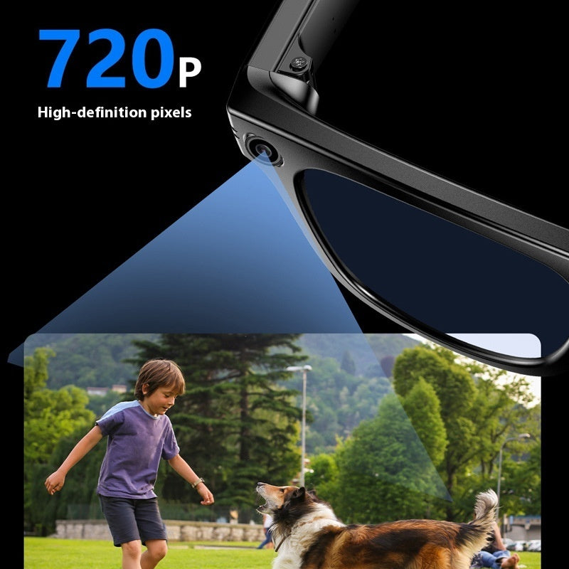 AI Smart Camera Glasses with 720p Video & Bluetooth Audio