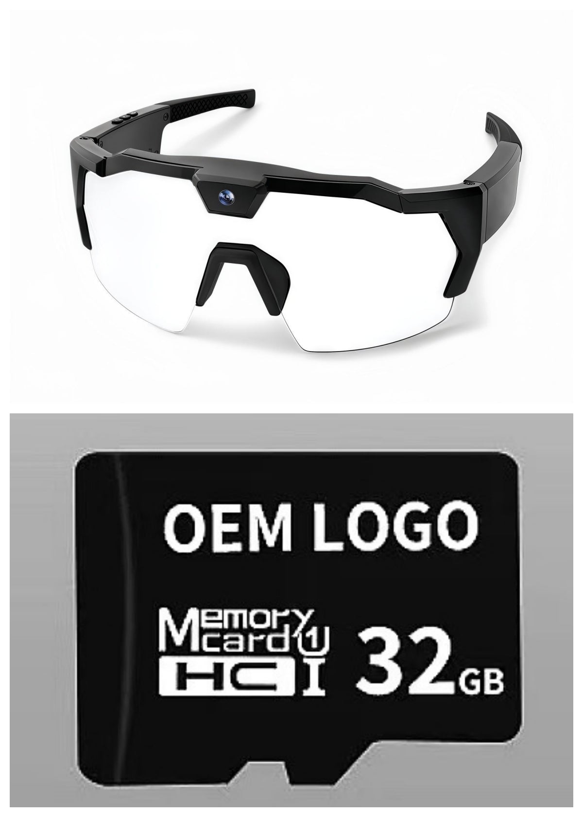 Smart Camera Sport Sunglasses with HD 1080P Video & Wi-Fi