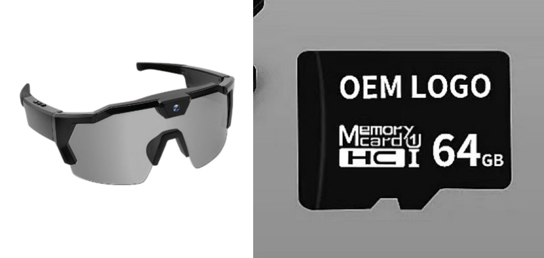 Smart Camera Sport Sunglasses with HD 1080P Video & Wi-Fi