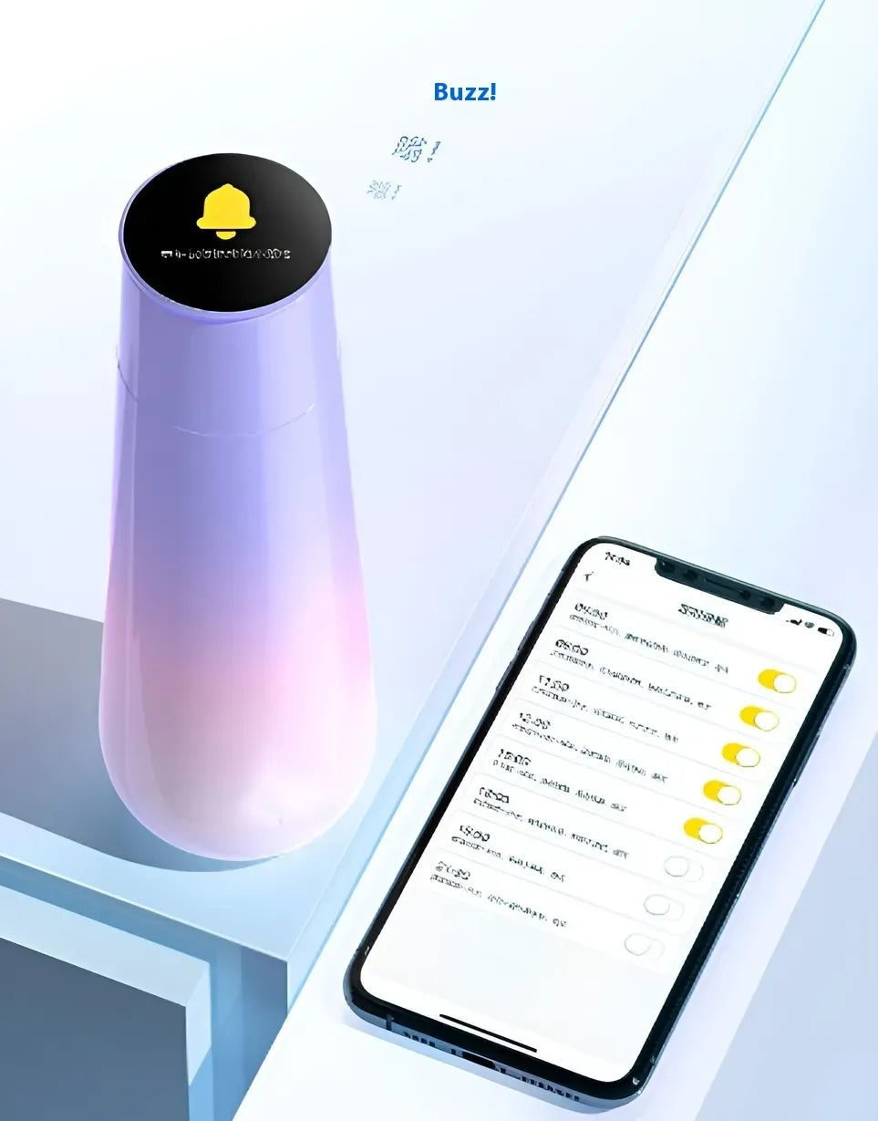 Smart Insulated Water Bottle with Drink Reminder & Color Screen