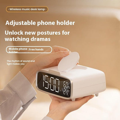 Wireless Charger with Small Night Lamp, Bluetooth Speaker and Clock - SmartGizmoShop