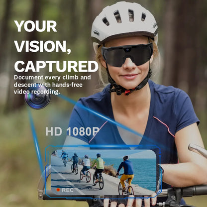 Smart Camera Sport Sunglasses with HD 1080P Video & Wi-Fi