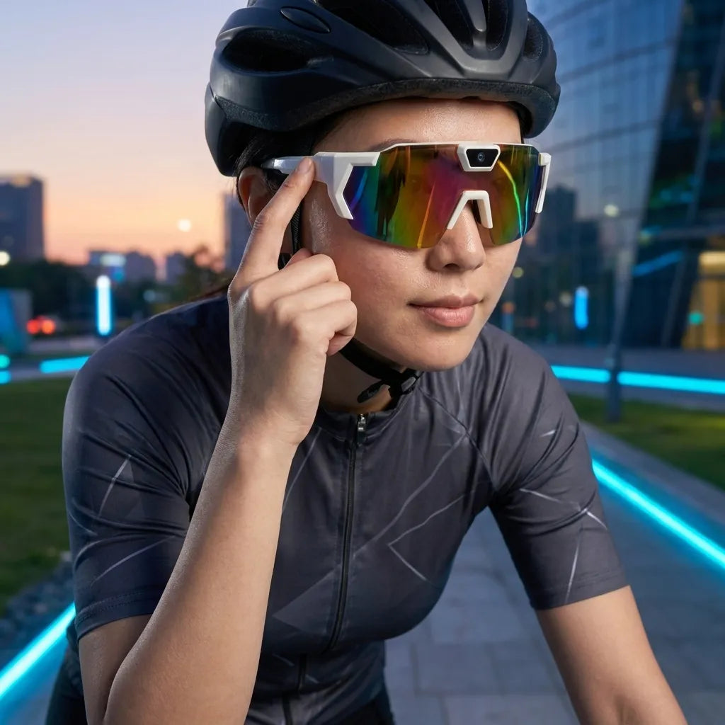 Smart Camera Sport Sunglasses with HD 1080P Video & Wi-Fi