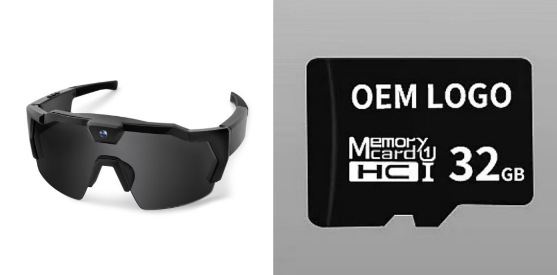 Smart Camera Sport Sunglasses with HD 1080P Video & Wi-Fi