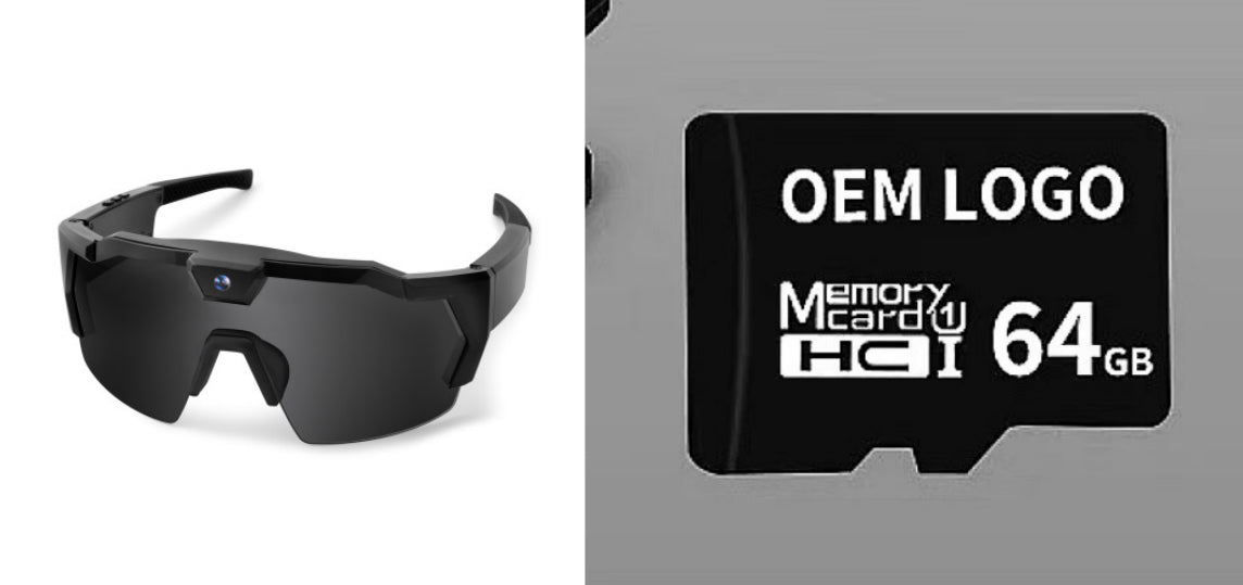 Smart Camera Sport Sunglasses with HD 1080P Video & Wi-Fi