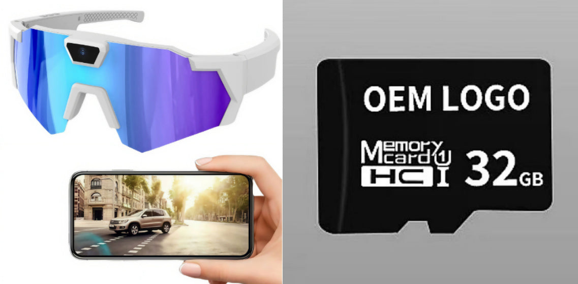 Smart Camera Sport Sunglasses with HD 1080P Video & Wi-Fi