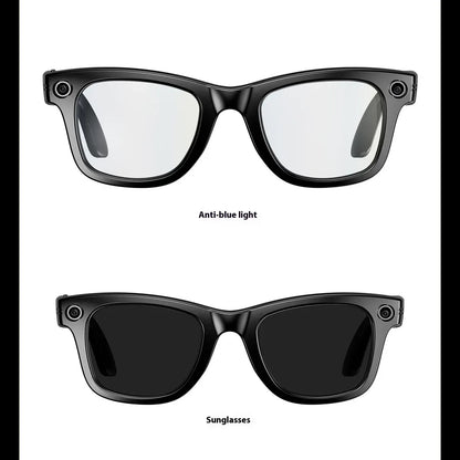 AI Smart Camera Glasses with 720p Video & Bluetooth Audio