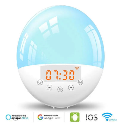 Smart Alarm Clock with Sunrise Simulation and Voice Control - SmartGizmoShop